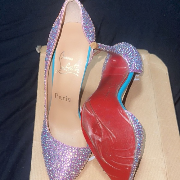 Christian Louboutin Kate Strass or similar crystal-embellished pumps,